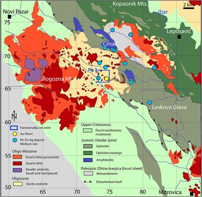 The Karavansalija Mineralized Center at the Rogozna Mountains in SW Serbia: Magma Evolution and Time Relationship of Intrusive Events and Skarn Au ± Cu–Pb–Zn Mineralization